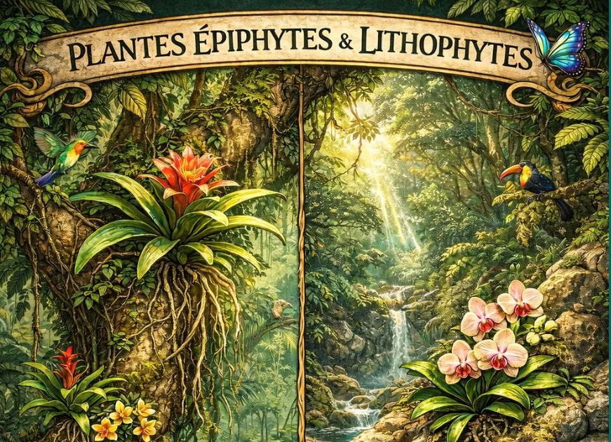 Epiphytes et lithophytes